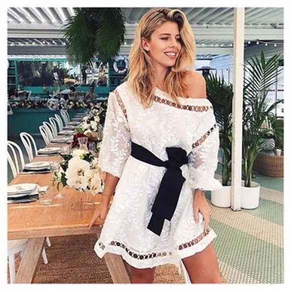 Zimmermann | Dresses | Zimmermann Winsome Cinch Vine Bow Silk Lace |  Poshmark